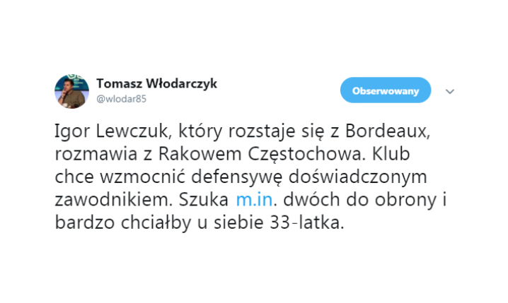 Raków Częstochowa pracuje nad POTĘŻNYM wzmocnieniem